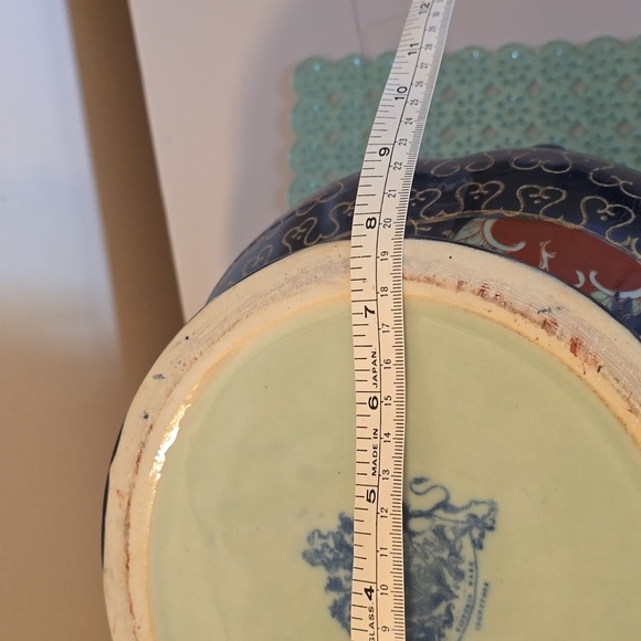 Vintage Victoria ware handpainted Japanese Jardinaire jar - Picture 6 of 11